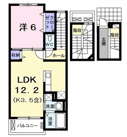 アロッジオ　グランデの物件間取画像